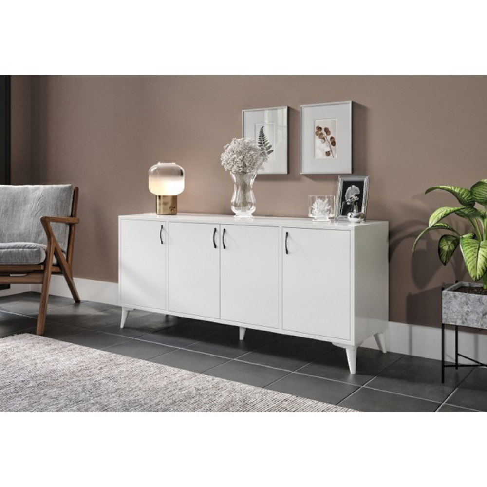 Kzn Home 4 Kapaklı Çok Amaçlı Mdf Konsol - Tamamı Mdf Konsol Mobilya Fiyatı