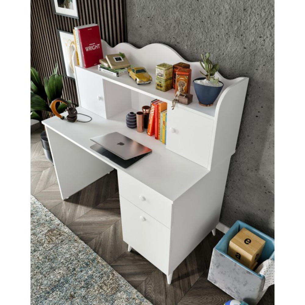 Kzn Home Akasya Çalışma Masası, Bilgisayar Masası, Ofis Masası Beyaz - Tamamı 1. Kalite Mdf - 120 x 60 cm Çalışma Masası Fiyatı