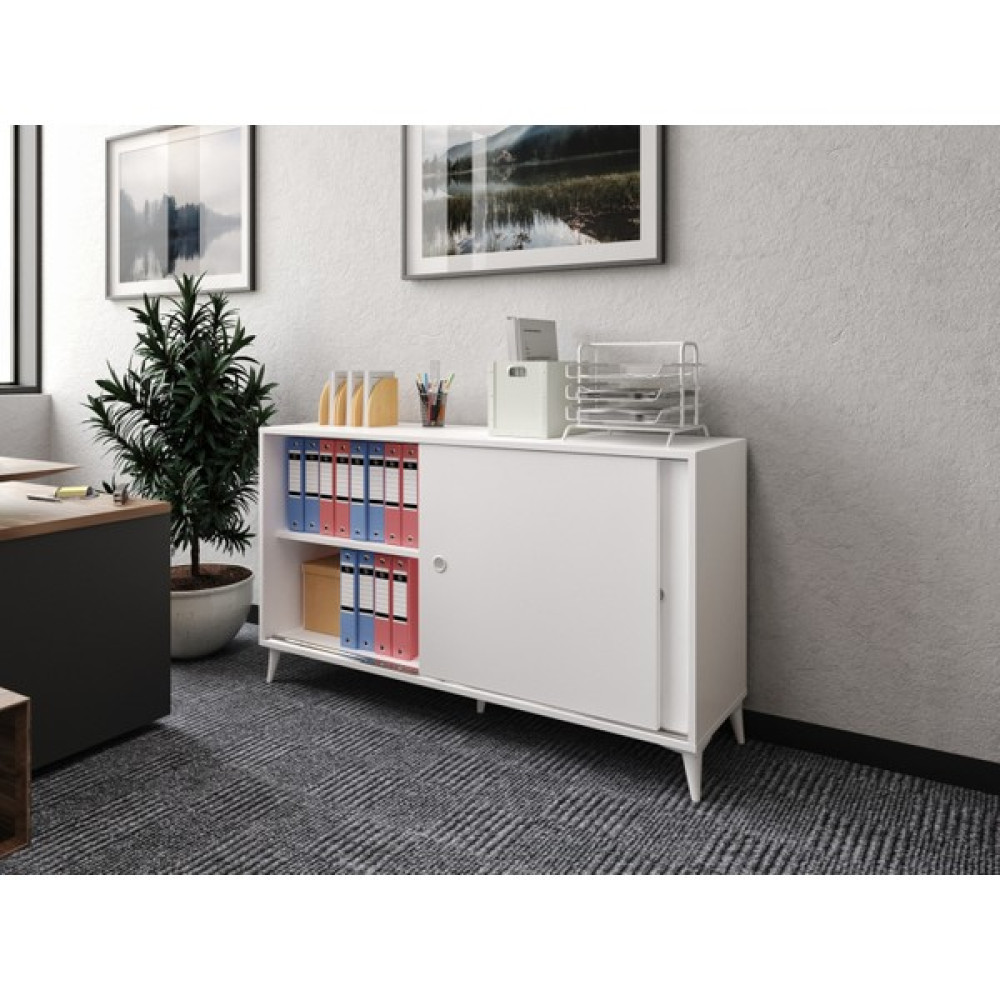 Kzn Home Joker Ofis Dolabı, Dosya Dolabı Beyaz - Tamamı Mdf Evrak Dolabı Fiyatı