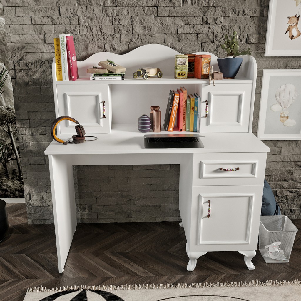 Kzn Home Kartopu Çalışma Masası, Bilgisayar Masası, Ofis Masası Beyaz - Tamamı 1. Kalite Mdf - 60 x 120 cm Bilgisayar Masası Fiyatı