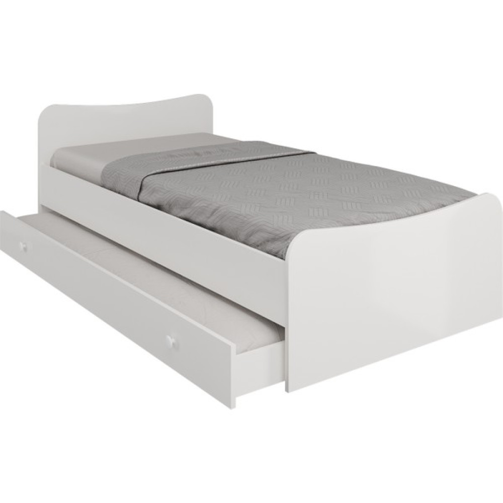 Kzn Home Selen Yavrulu Karyola Beyaz Tamamı Mdf - 100 x 200 cm Karyola Fiyatı