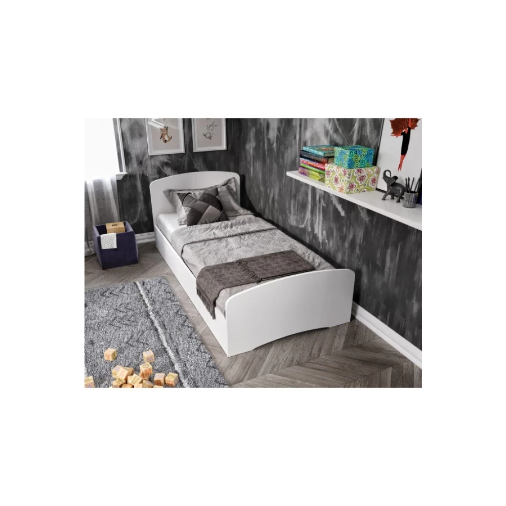 Kznmob Home Soft Tek Kisilik Mdf Karyola Beyaz - 90 Cm X 190 Cm Yataklarla Uyumlu Oda Mobilyası Takımı Fiyatı