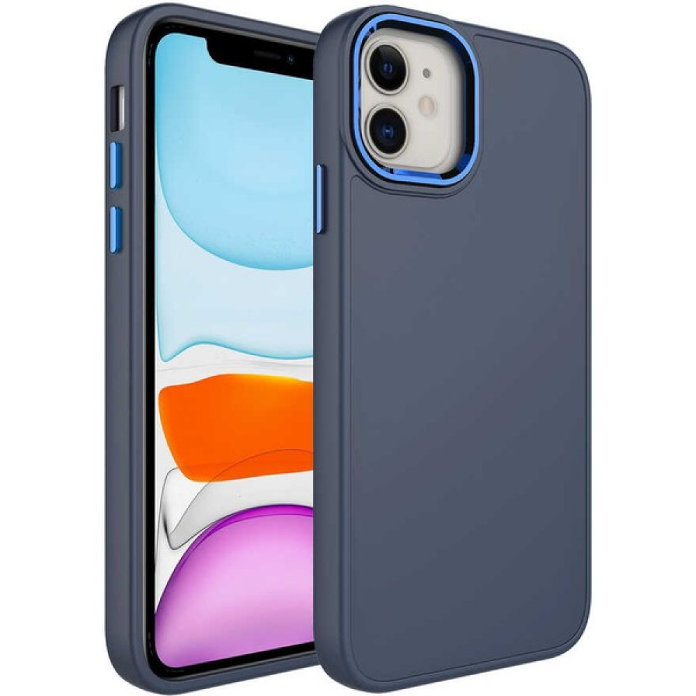 Kzy Apple iPhone 11 Kapak Renkli Metal Kamera Çerçeveli First Class Içi Kadife Lasnman Kılıf - Petrol Mavisi Cep Telefonu Kılıfı Fiyatı