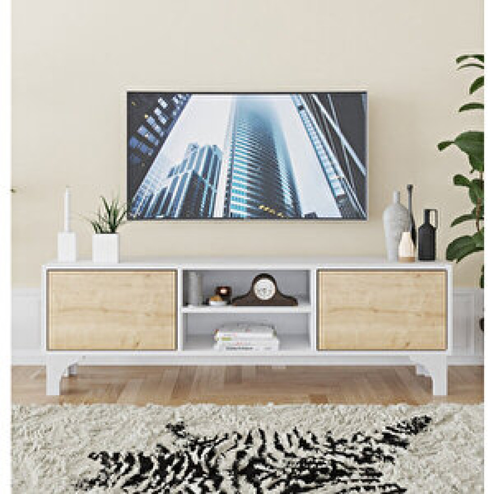 Kzy Mobilya Romeo Tv Sehpası Meşe Meşe Tv Ünitesi / Sehpası Fiyatı
