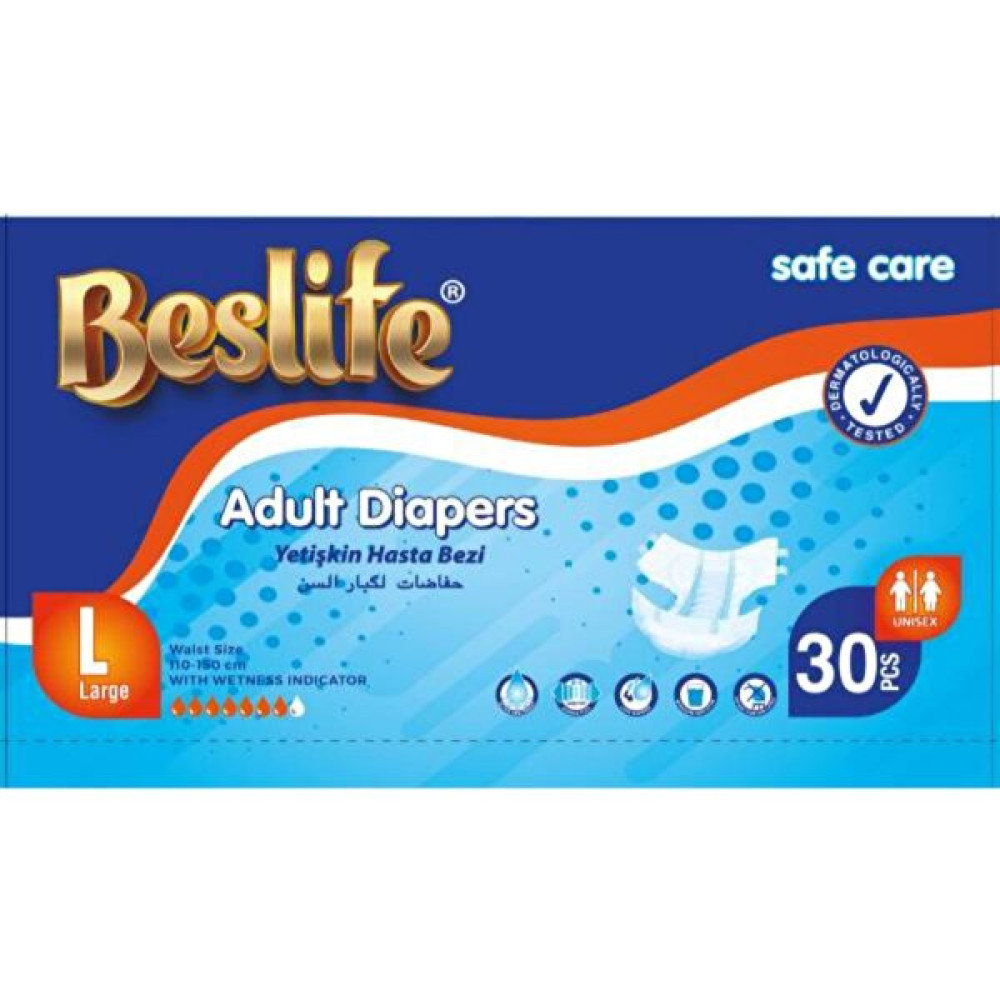 L Beden 30 Lu Paketyetişkin Hasta Bezi - Beyaz Hasta Bezleri ve Temizliği Fiyatı