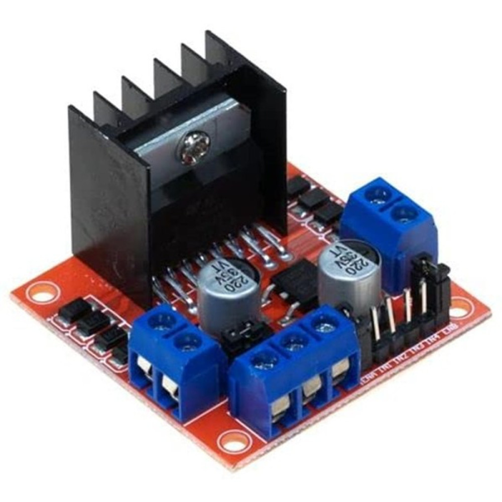 L298N Voltaj Regulatörlü Çift Motor Sürücü Kartı (Kırmızı Pcb) Network Aksesuarları Fiyatı
