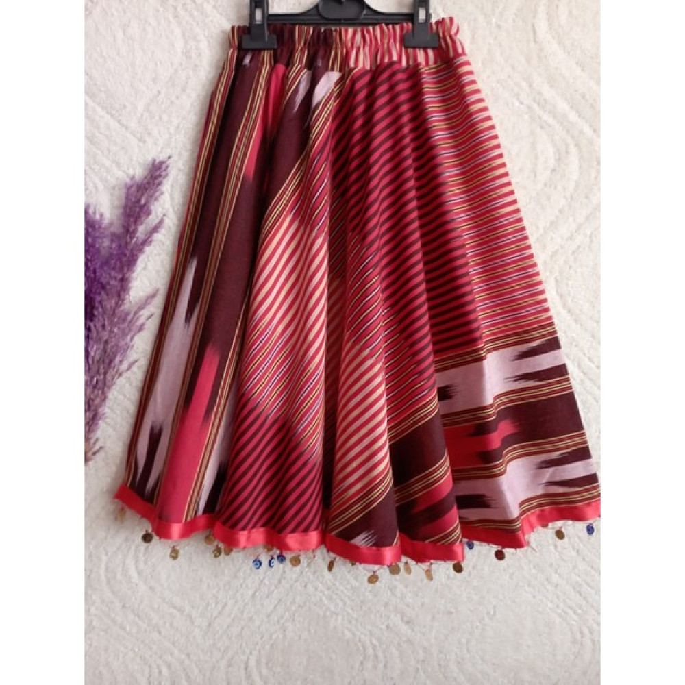 La Bella Collection Kadın Keşan Kumaş Küloş Etek Liralı Etek Fiyatı