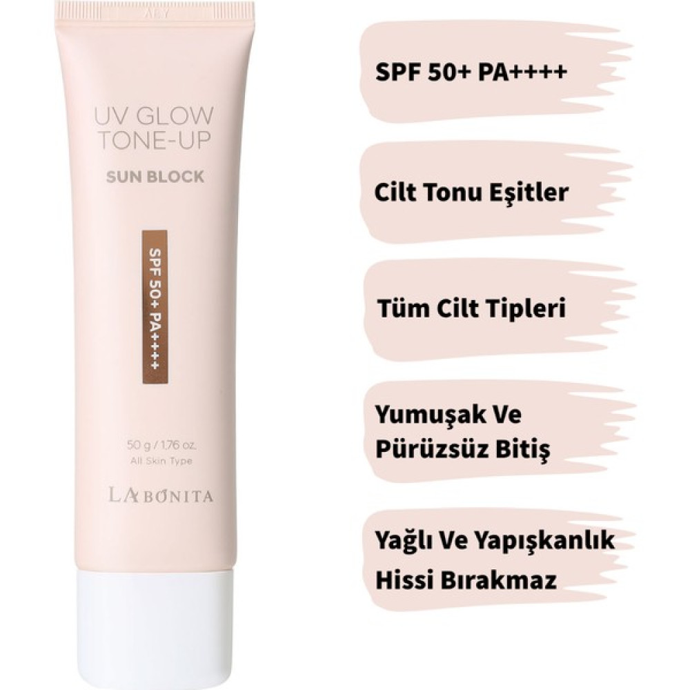 La Bonita Tone Up Sun Cream - Cilt Tonu Eşitleyici ve Aydınlatıcı Güneş Kremi 50G LNT01 Güneş Kremleri ve Losyonları Fiyatı