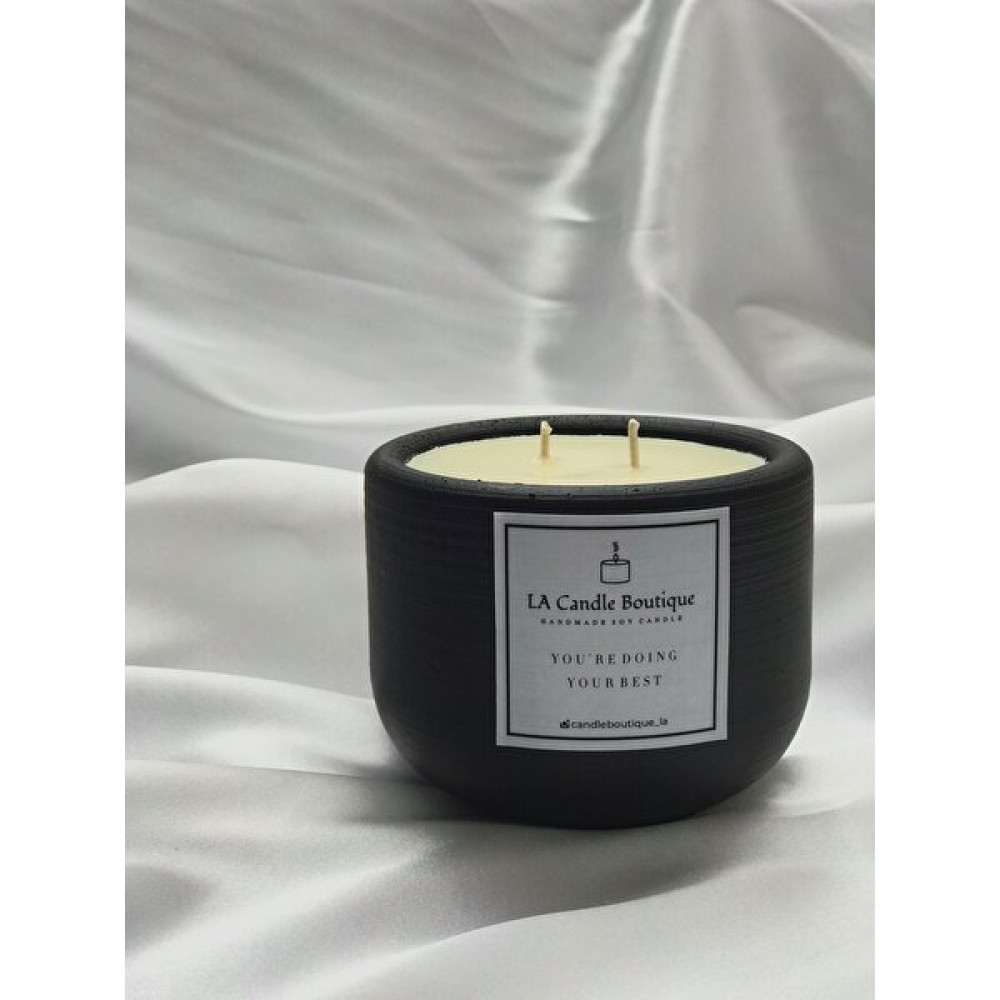 L.A Candle Boutique Dekoratif Vegan Doğal Soya Mum 220G - Siyah - 1 Adet Dekoratif Mum Fiyatı