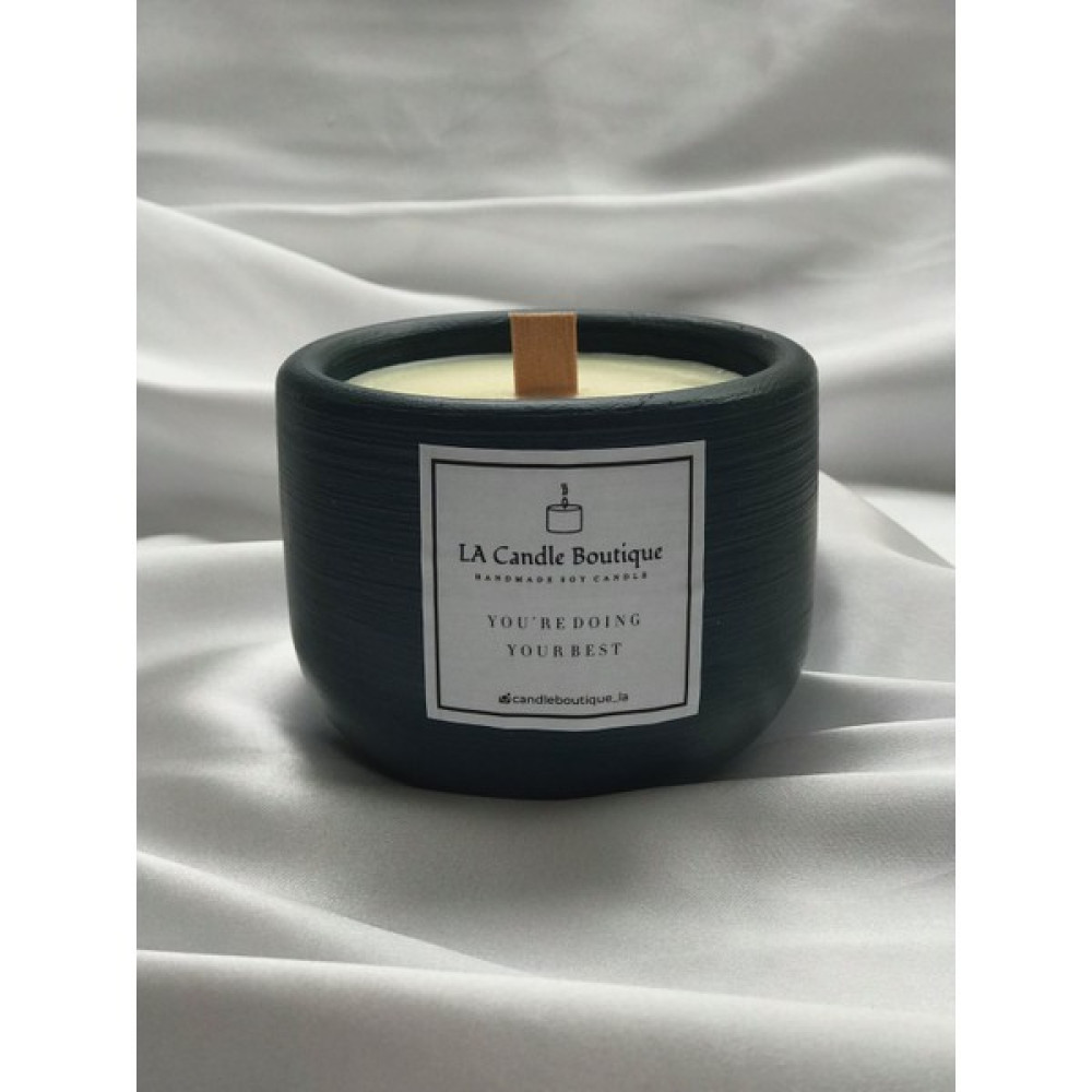 L.A Candle Boutique Dekoratif Vegan Doğal Soya Mum 220G - Yeşil - 1 Adet Dekoratif Mum Fiyatı