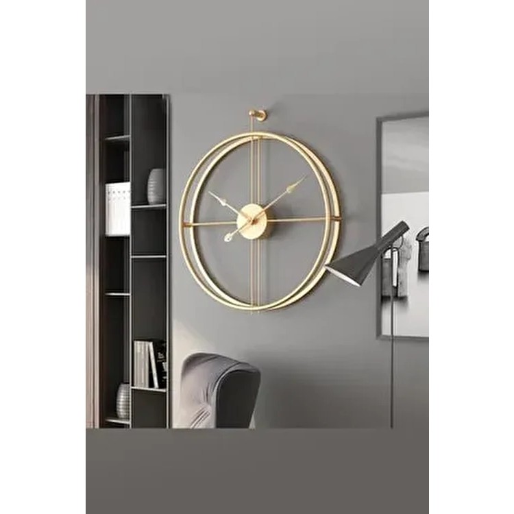 La Clock Xl 75 cm Gold, Modern Dekoratif Ispanyol Tarzı Duvar Saati - Altın Duvar Saati Fiyatı