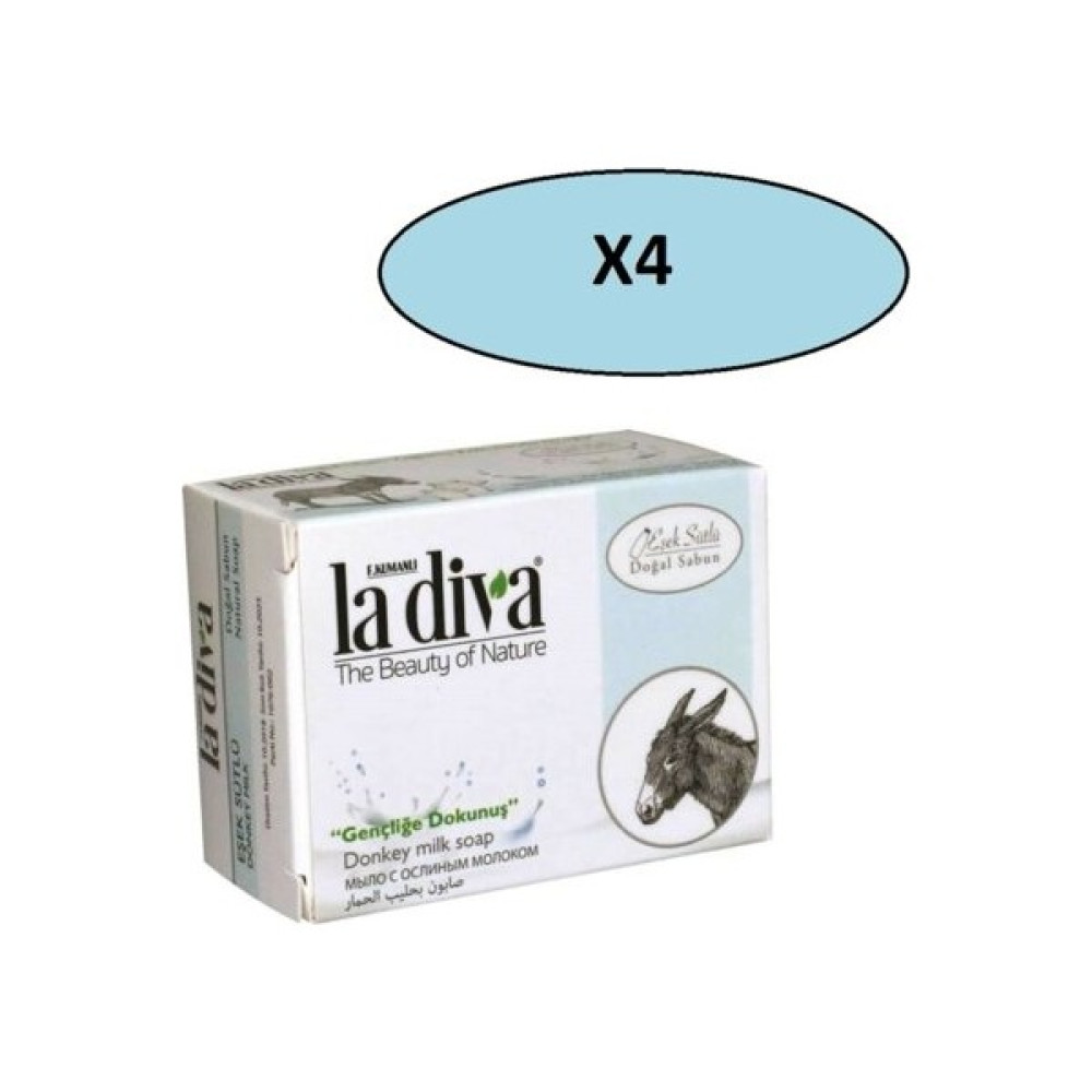 La Diva Eşek Sütlü Doğal Sabun 100 gr x 4 Adet Oto Boyaları Fiyatı