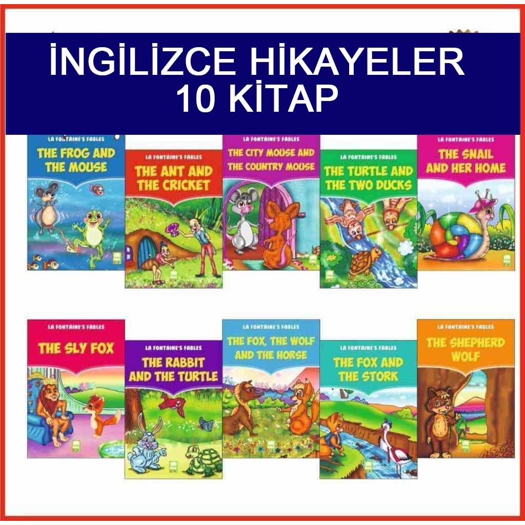 La Fontaine Ingilizce Hikaye Serisi 10 Kitap Yayınları Diğer Fiyatı