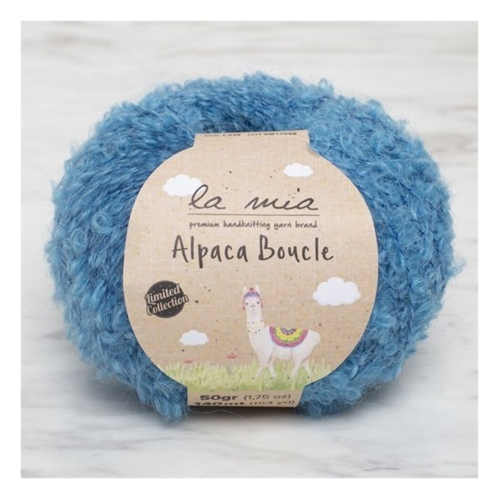 La Mia Alpaca Boucle 50 gr Mavi El Örgü Ipi - L339 - 34390 Oto Boyaları Fiyatı