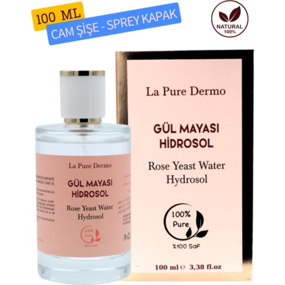 La Pure Dermo Gül Mayası Hidrosol Gözenek Sıkılaştırıcı Aydınlatıcı Tonik 100ML Cilt Temizleme ve Peeling Fiyatı