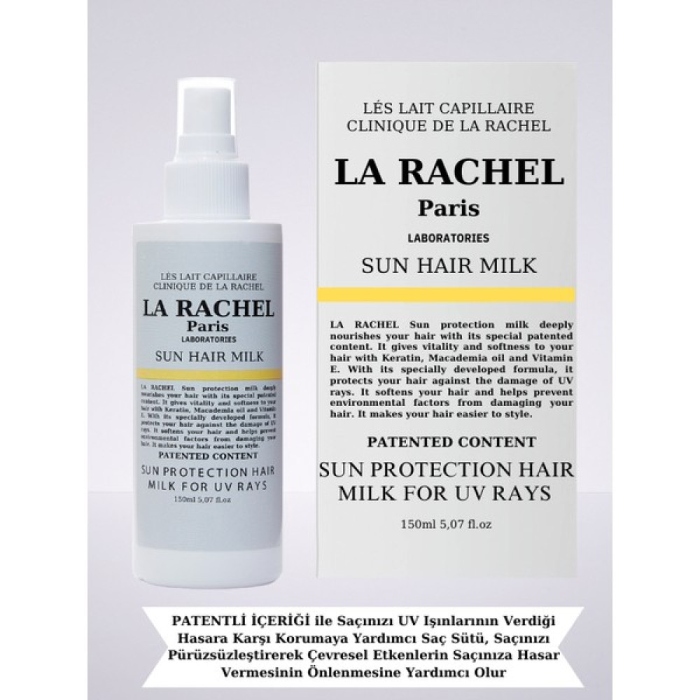 La Rachel-Paris Güneş Işınlarının Verdiği Hasara Karşı Keratin, Macademia Yağı, E Vitamini ile Patentli Saç Sütü Saç Bakım Maskeleri & Serumlar & Spreyler Fiyatı