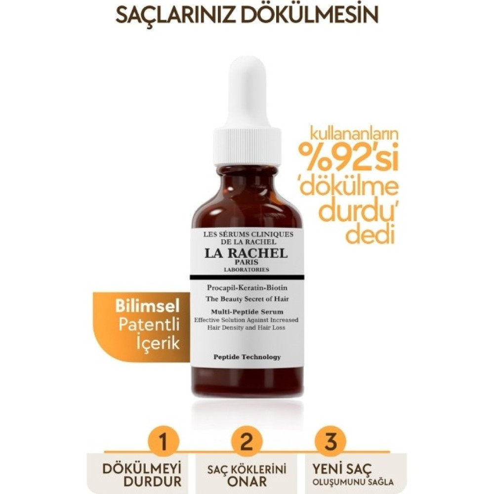 La Rachel-Paris Patentli Içeriğe Sahip Yeni Saç Oluşumunu Sağlayan Bilimsel Saç Serumu Saç Dökülmesine Karşı Ürünler Fiyatı