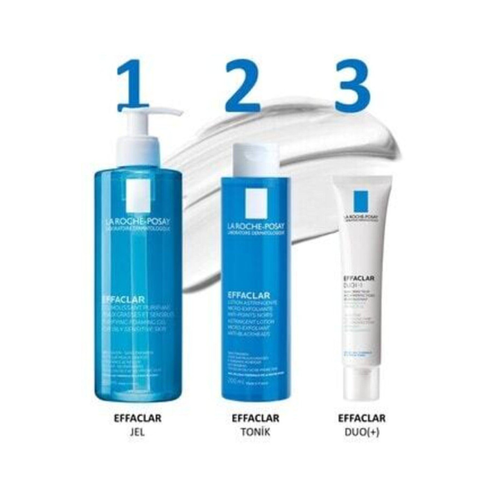 La Roche Posay Akne Bakım Seti | Effaclar Jel 400ml Effaclar Tonik 200ml Effaclar Duo ( ) 40ml Cilt Temizleme ve Peeling Fiyatı