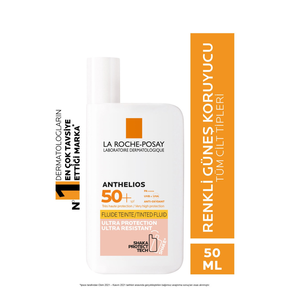 La Roche Posay Anthelios invisible Fluid Güneş Kremi Renkli Normal/Karma Ciltler spf50+ Yüksek Koruma 50 ml Güneş Kremleri ve Losyonları Fiyatı