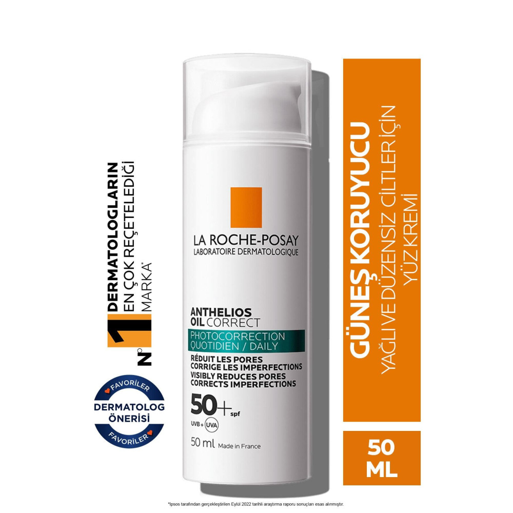 La Roche Posay Anthelios Oil Correct Spf+50 Yağlı Ve Akneye Eğilimli Ciltler Için Yüz Güneş Kremi Güneş Kremleri ve Losyonları Fiyatı