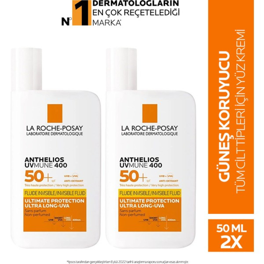 La Roche Posay- Anthelios Shaka Fluid Spf 50 Güneş Kremi 50 ml | 2 Kutu Set Güneş Kremleri ve Losyonları Fiyatı