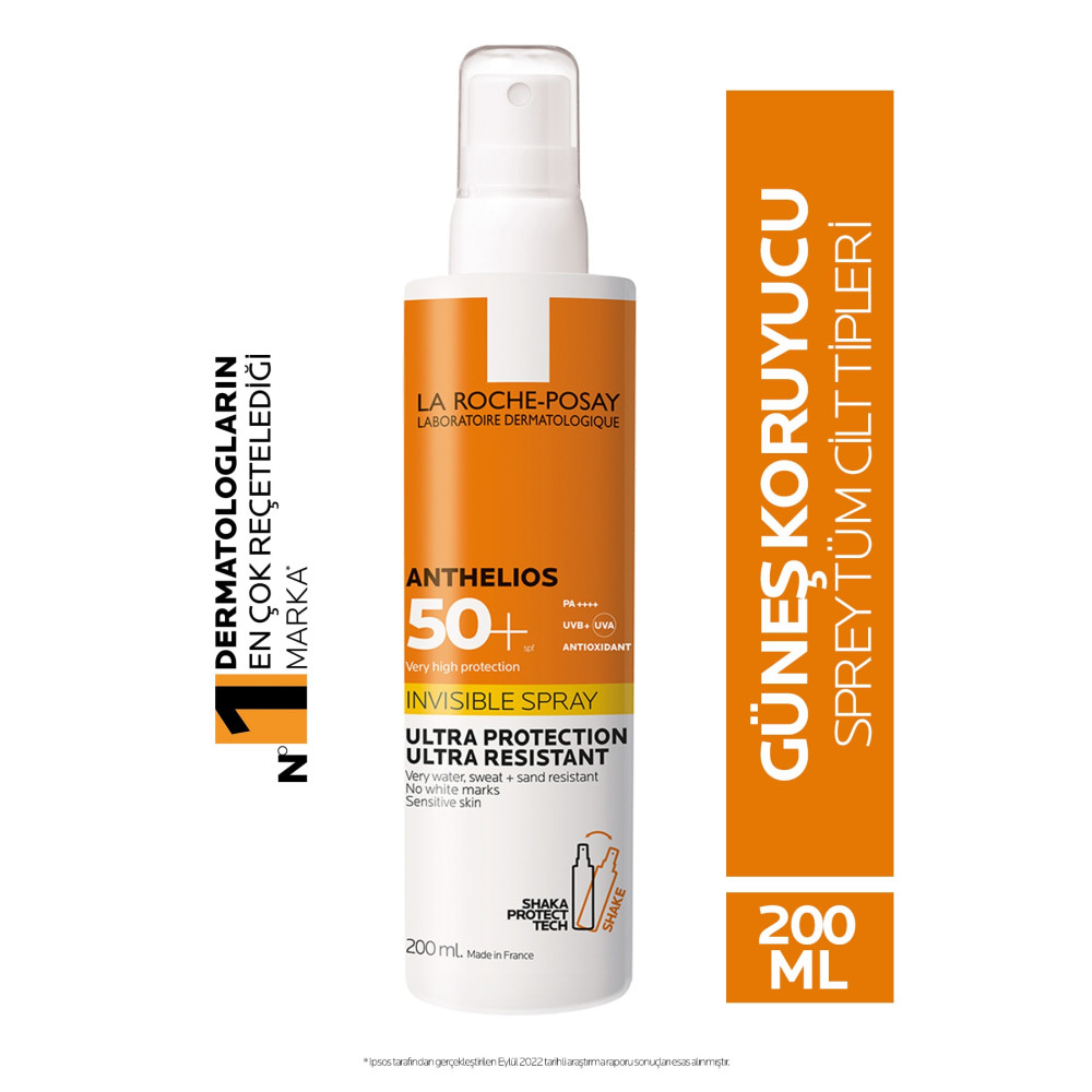 La Roche Posay Anthelios SPF50+ Invisible Yüksek Korumalı Vücut Güneş Kremi Spray 200ml Güneş Kremleri ve Losyonları Fiyatı