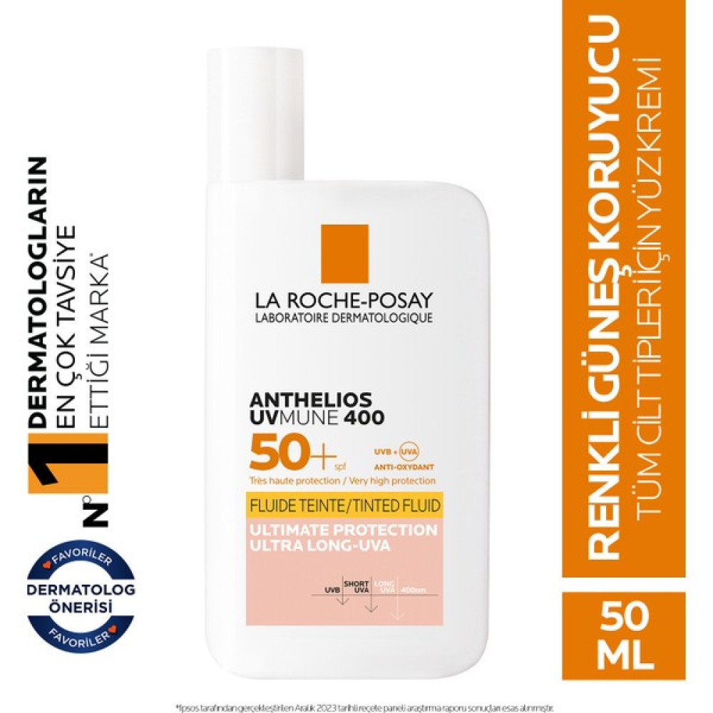 La Roche-Posay Anthelios Uvmune Fluid Tinted Renkli Güneş Kremi Güneş Kremleri ve Losyonları Fiyatı