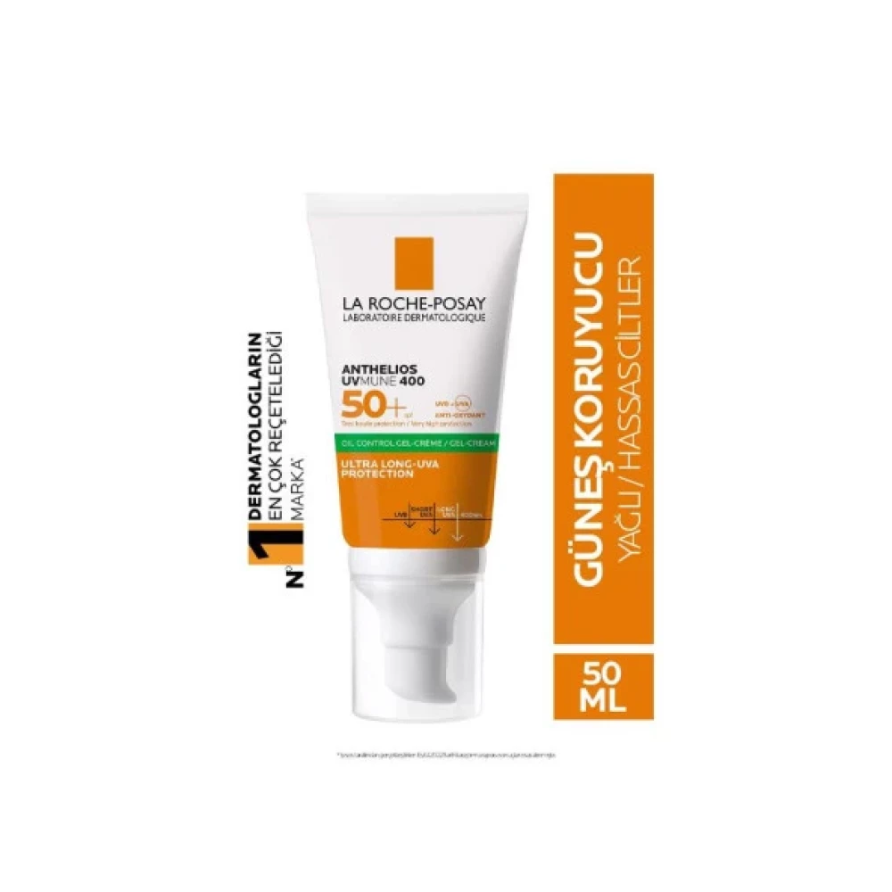 La Roche Posay Anthelios Uvmune400 Spf50 Oil Control (Dry Touch) Jel Krem 50 Ml - Skt:04/2026 Güneş Sonrası Kremler ve Losyonları Fiyatı