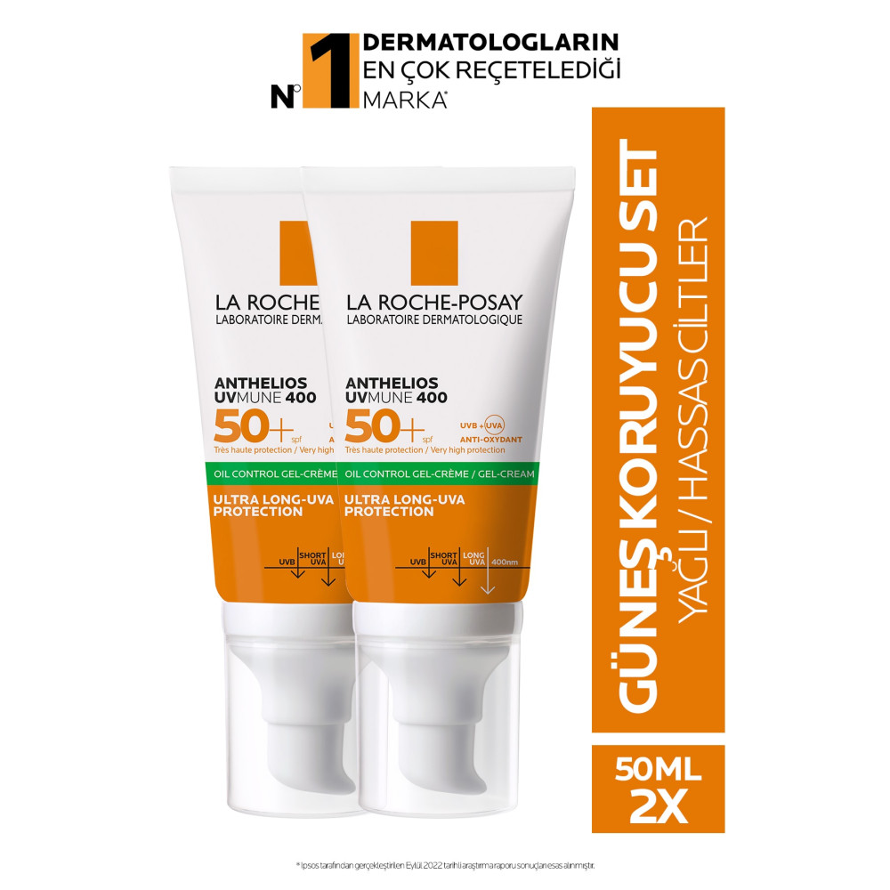 La Roche Posay Anthelios Yağlı Ciltler Için Yüksek Korumalı Yüz Güneş Kremi Set 50 Mlx2 Güneş Kremleri ve Losyonları Fiyatı