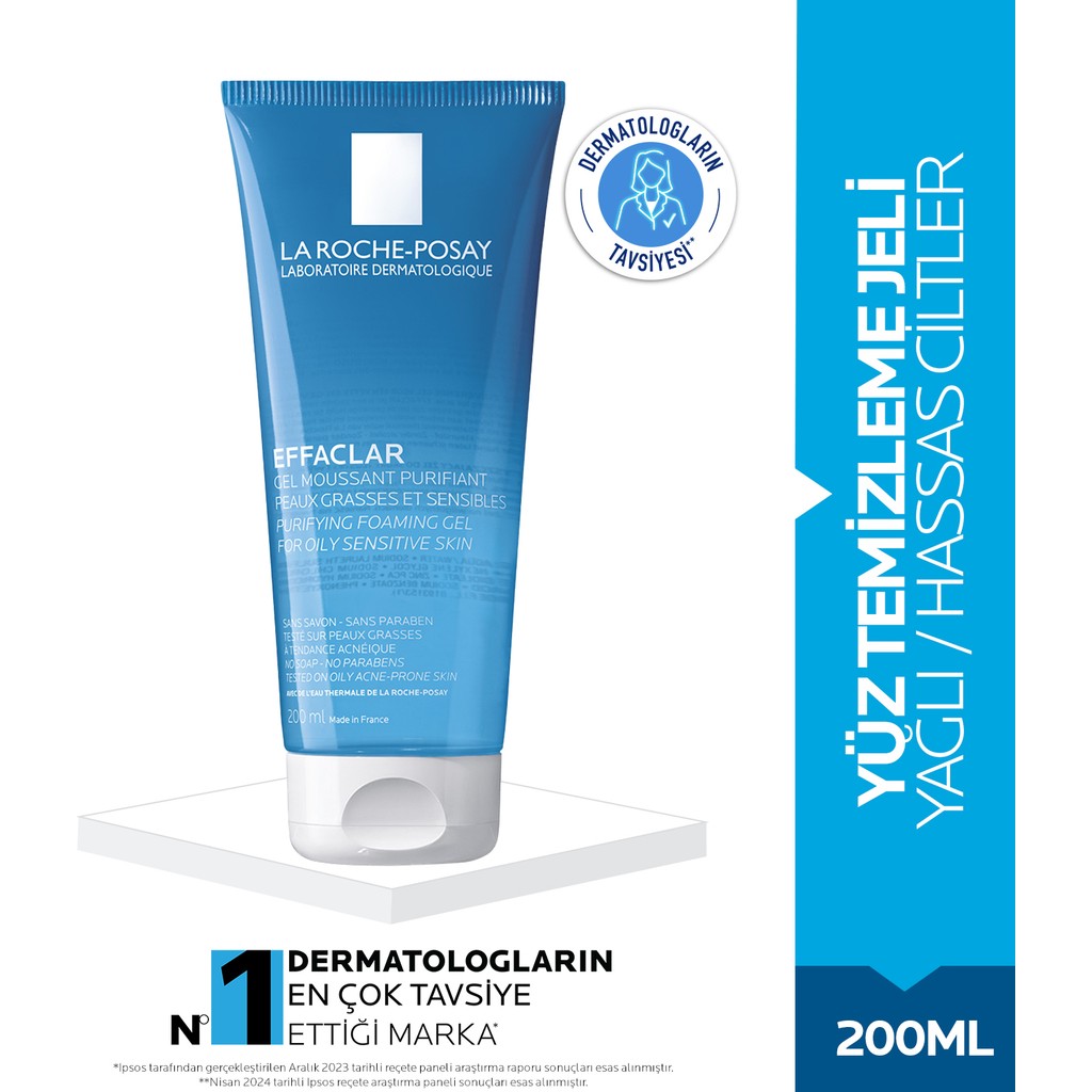 La Roche Posay Effaclar Gel Akne Eğilimli Yağlı Ciltler Için Sabun Içermeyen Temizleyici Jel 200ml Cilt Temizleme ve Peeling Fiyatı