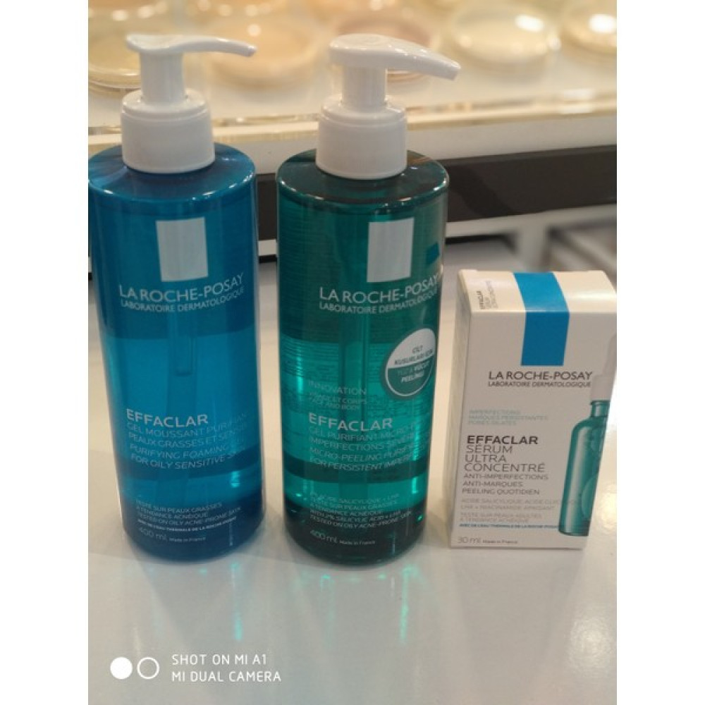 La Roche-Posay Effaclar Pleeng 400 ml + Effaclar 400 ml + Effaclar Peelıng Serum Bakım Paketi 3 Akne ve Sivilce Bakımı Fiyatı