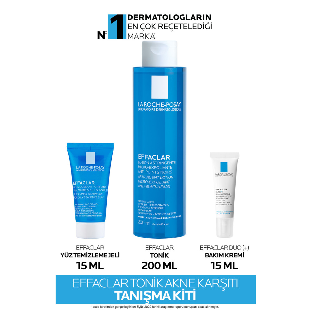 La Roche Posay Effaclar Tonik Akne Karşıtı Tanışma Kiti Cilt Temizleme ve Peeling Fiyatı