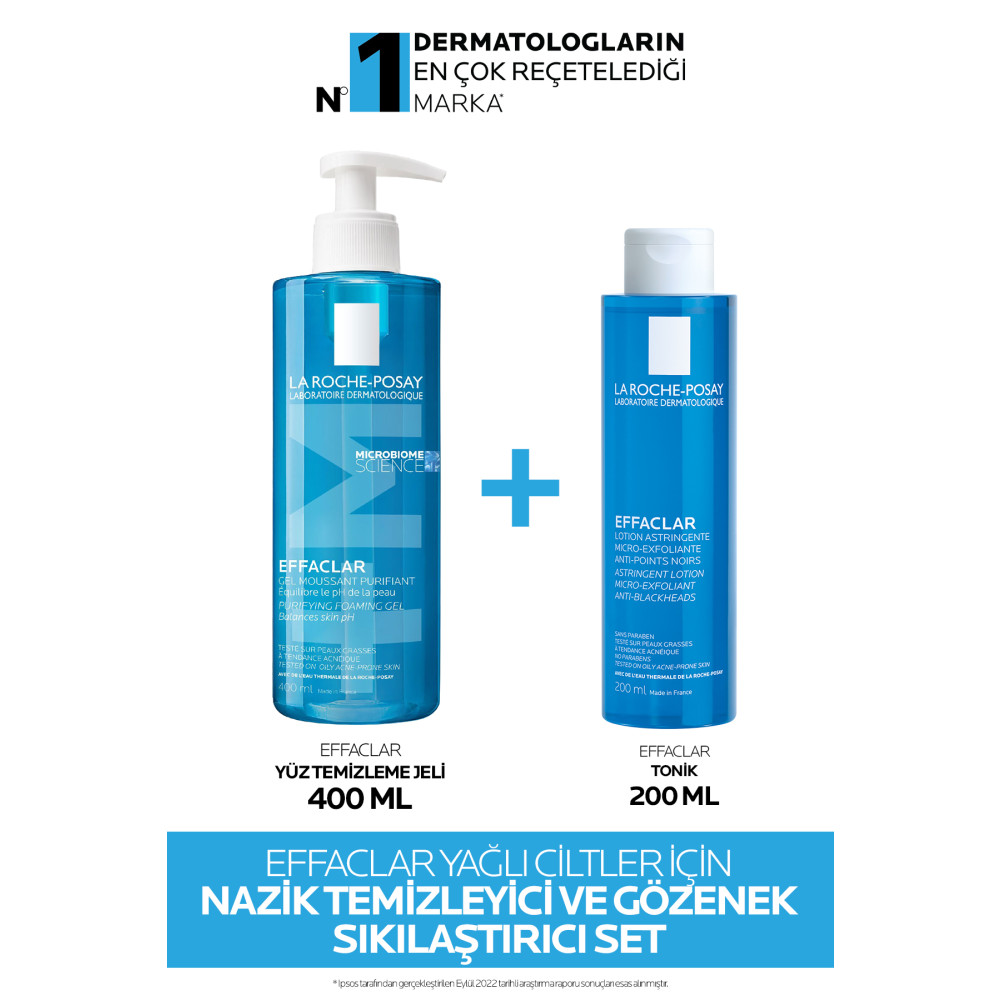 La Roche Posay Effaclar Yağlı Ciltler Için Nazik Temizleyici Ve Gözenek Sıkılaştırıcı Set Cilt Temizleme ve Peeling Fiyatı