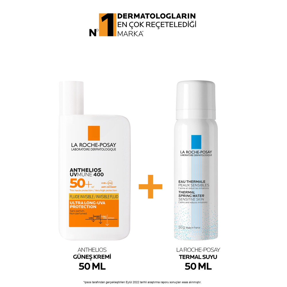 La Roche Posay Güneş Bakım Seti:anthelios Uvmune Yüz Güneş Kremi 50ml&termal Su 50ml Cilt Temizleme ve Peeling Fiyatı