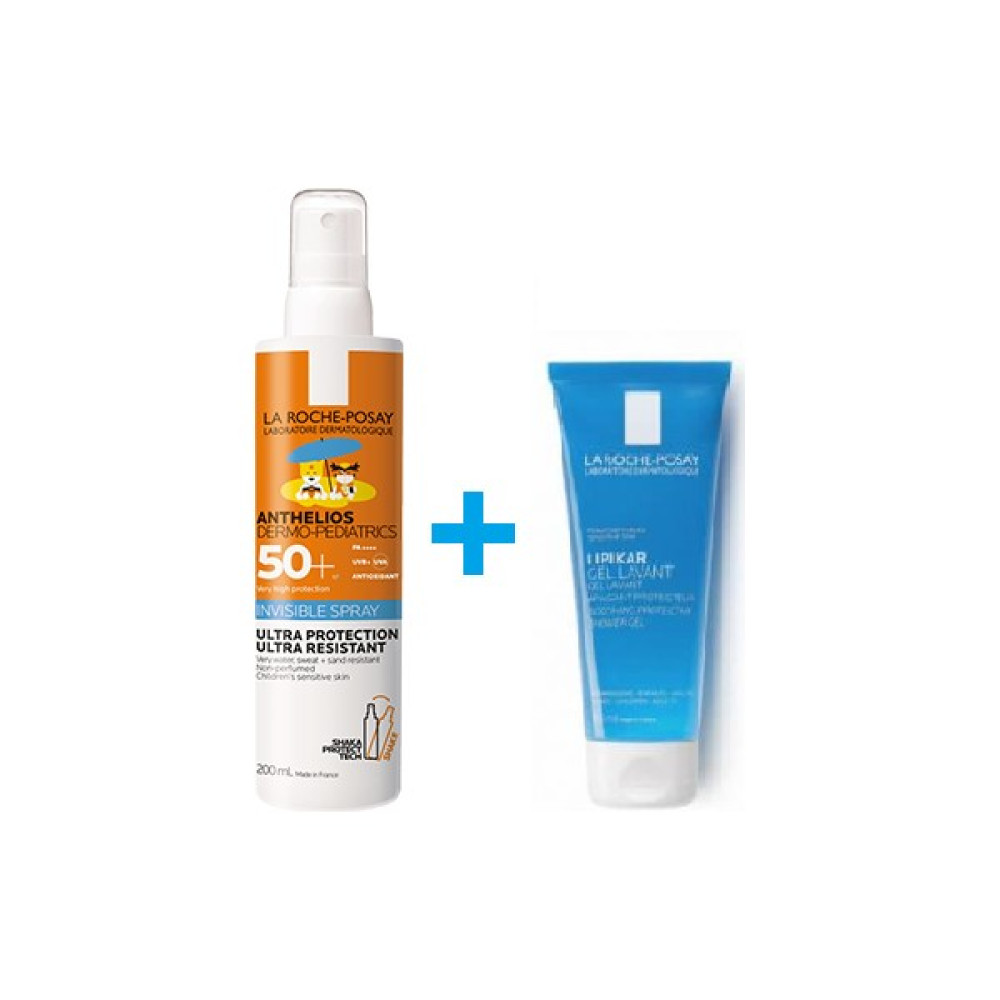 La Roche-Posay La Roche Posay Anthelios Dermo Pediatrics Sprey Spf 50+ 200 ml + Lipikar Gel Lavant 100 ml Avantajlı Set Bebek Güneş Kremi Fiyatı
