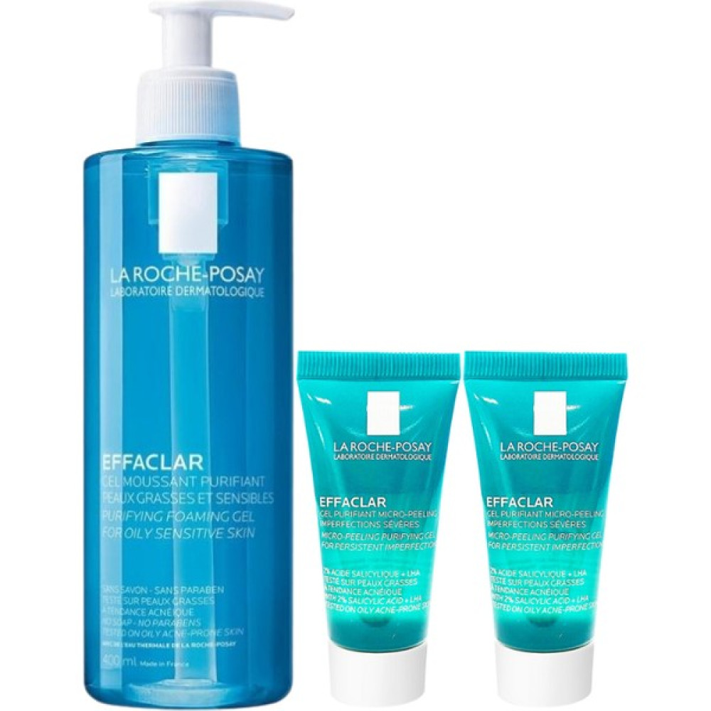 La Roche-Posay La Roche Posay Effaclar Temizleyici Jel 400ML + Mikro Peeling Jel Vücut 15 ml X2 Adet Vücut Sıkılaştırıcı ve İncelticiler Fiyatı