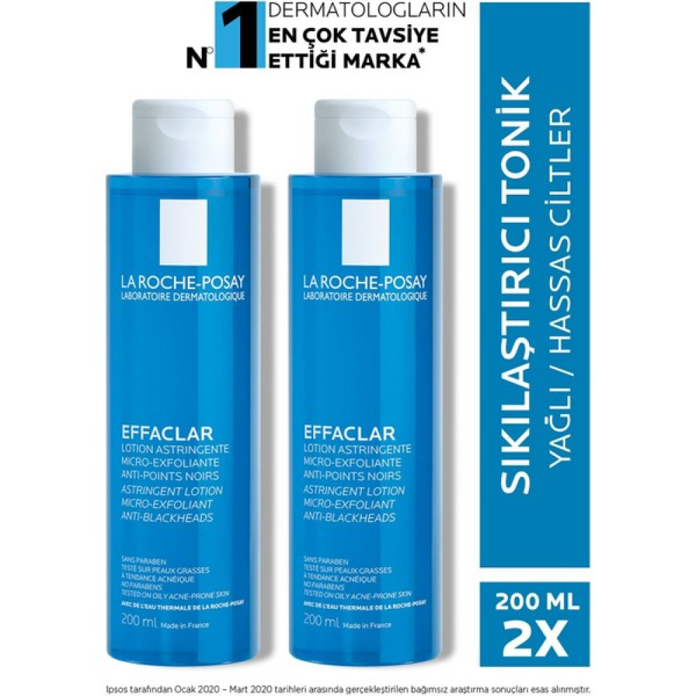 La Roche-Posay La Roche Posay Effeclar Tonik 200 ml 2li Set Akne ve Sivilce Bakımı Fiyatı