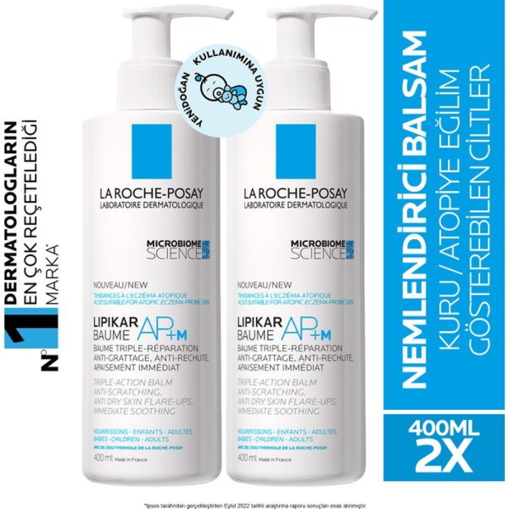 La Roche-Posay Lipikar Baume Balsam Losyon Ap+M Atopiye Eğilim Gösterebilen Ciltler 400 Mlx2 Nemlendiriciler Fiyatı