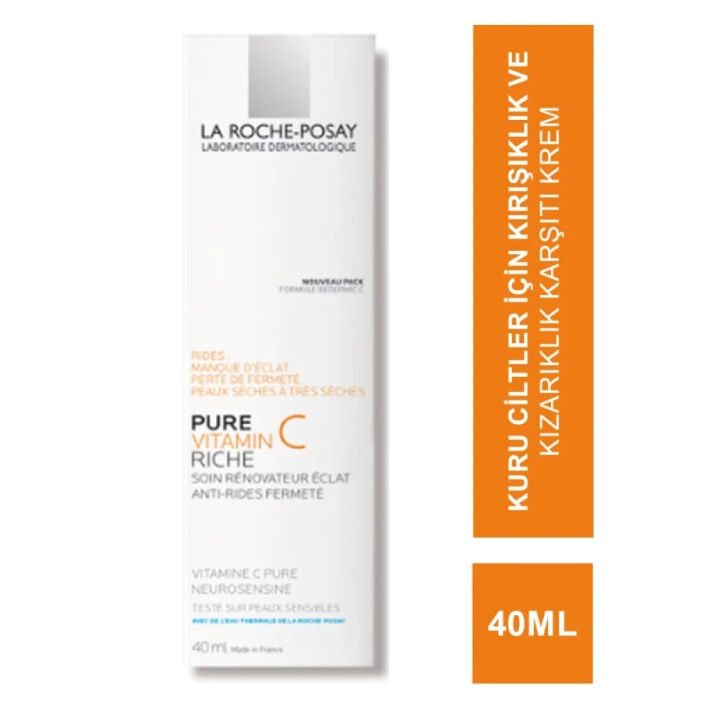 La Roche Posay Pure Vitamin C Rich Cream - Kuru Ciltler İcin Yaslanma Karsiti Krem - 40 Ml Anti-Aging / Yaşlanma Karşıtı Fiyatı