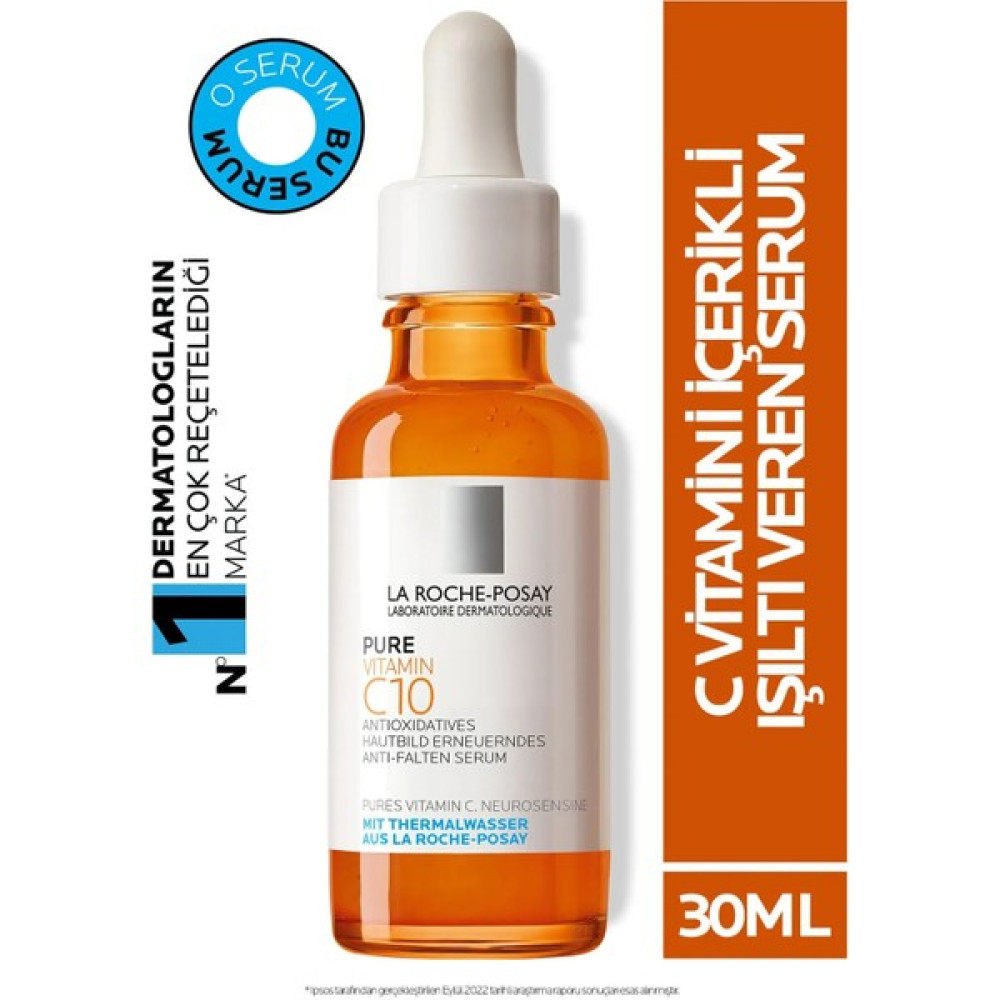 La Roche Posay Vitamin C10 Cilt Serumu Saf C Vitamini ile Işıltı Veren Antioksidan Serum 30ML Anti-Aging / Yaşlanma Karşıtı Fiyatı