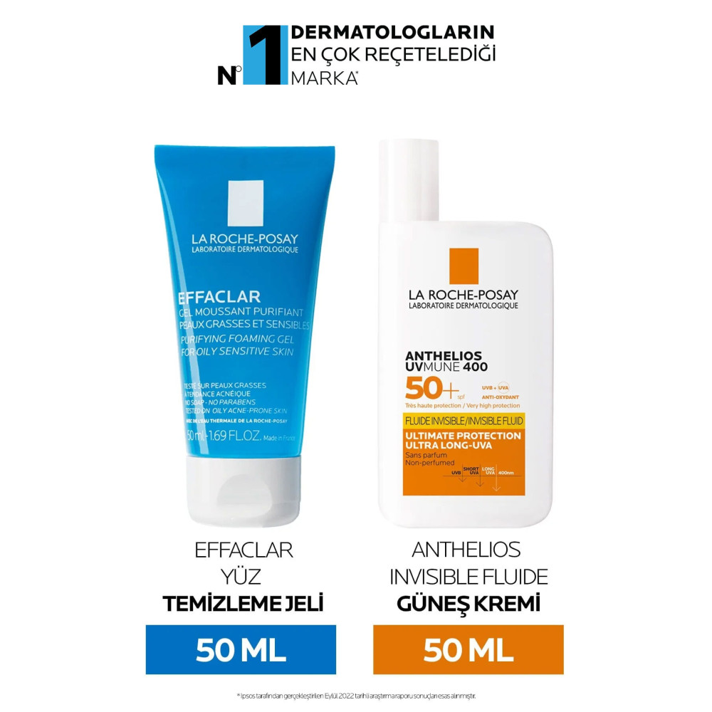 La Roche Posay Yüz Bakım Seti - Anthelis Uvmune Fluid Yüz Güneş Kremi&Effaclar Yüz Yıkama Jeli 50ml Cilt Temizleme ve Peeling Fiyatı