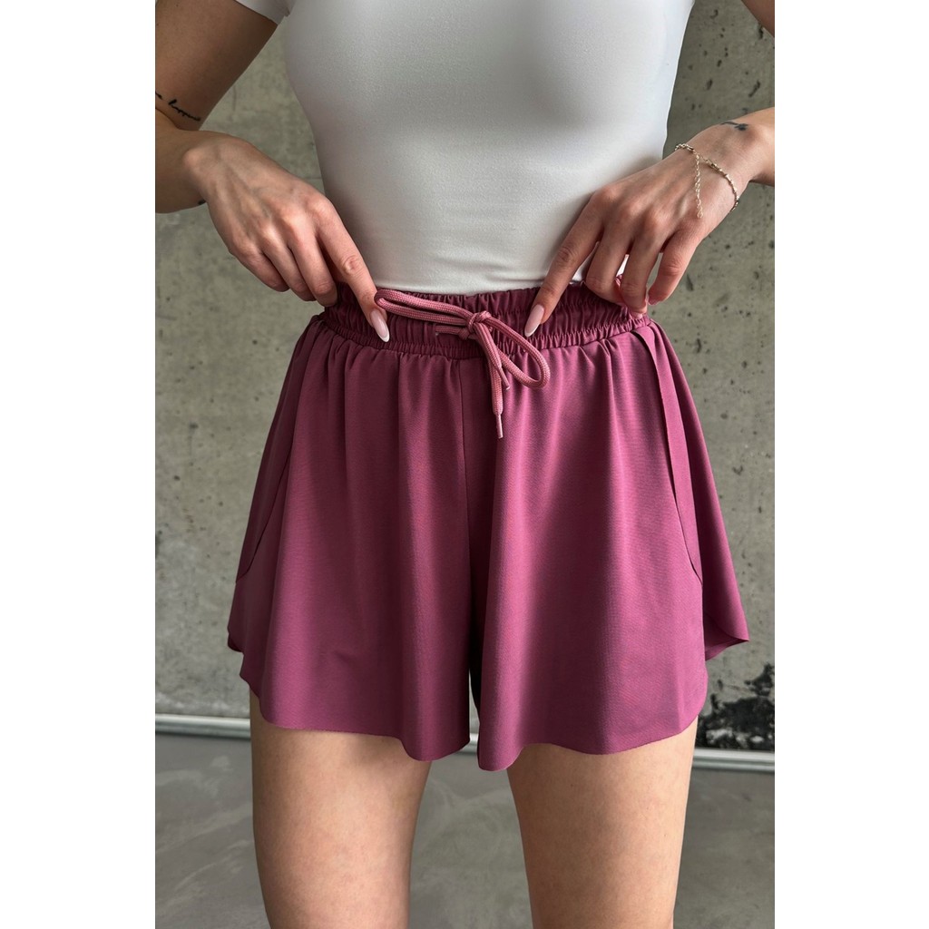 la & vetta Gül Kurusu Bol Kesim Taytlı Spor Şort S Beden" Erkek Şort Fiyatı