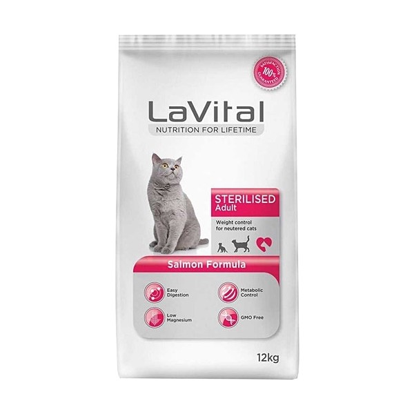 La Vital Adult Sterilsed Salmon Kısırlaştırılmış Somonlu Yetişkin Kedi Maması 12 kg Evcil Hayvan Ürünleri Fiyatı