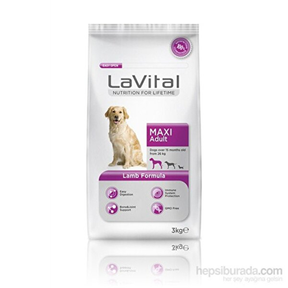 La Vital Dog Maxi Adult Lamb Büyük Irk Kuzu Etli Yetişkin Köpek Maması 3 Kg Evcil Hayvan Ürünleri Fiyatı