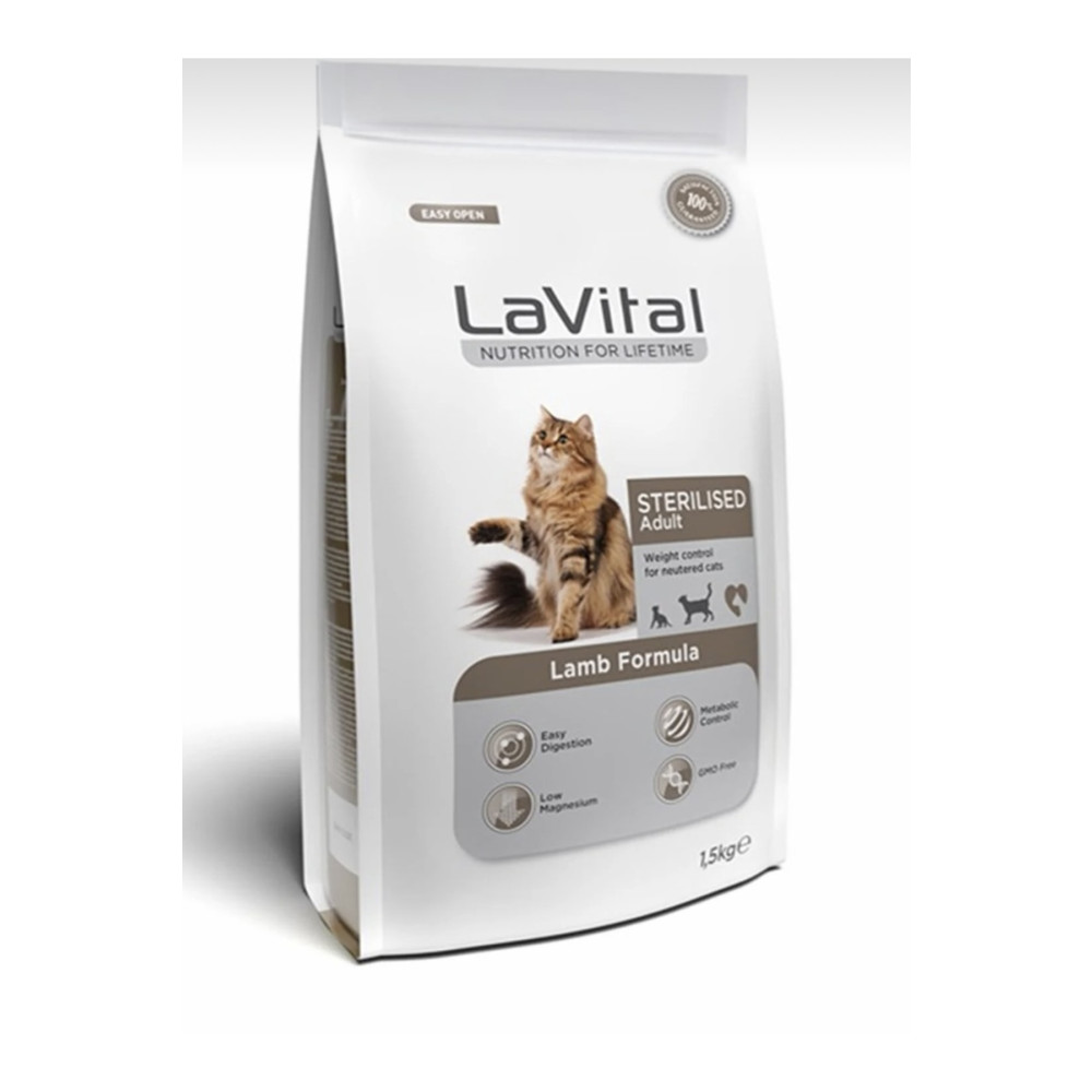La Vital Kilo Kontrolü Için Kuzulu Kısırlaştırılmış Kedi Maması 1.5 Kg Evcil Hayvan Ürünleri Fiyatı