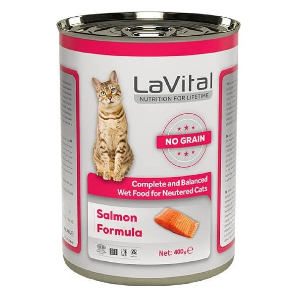 La Vital Lavital Sterilised Tahılsız Somonlu Kısır Kedi Konservesi 400 gr Evcil Hayvan Ürünleri Fiyatı