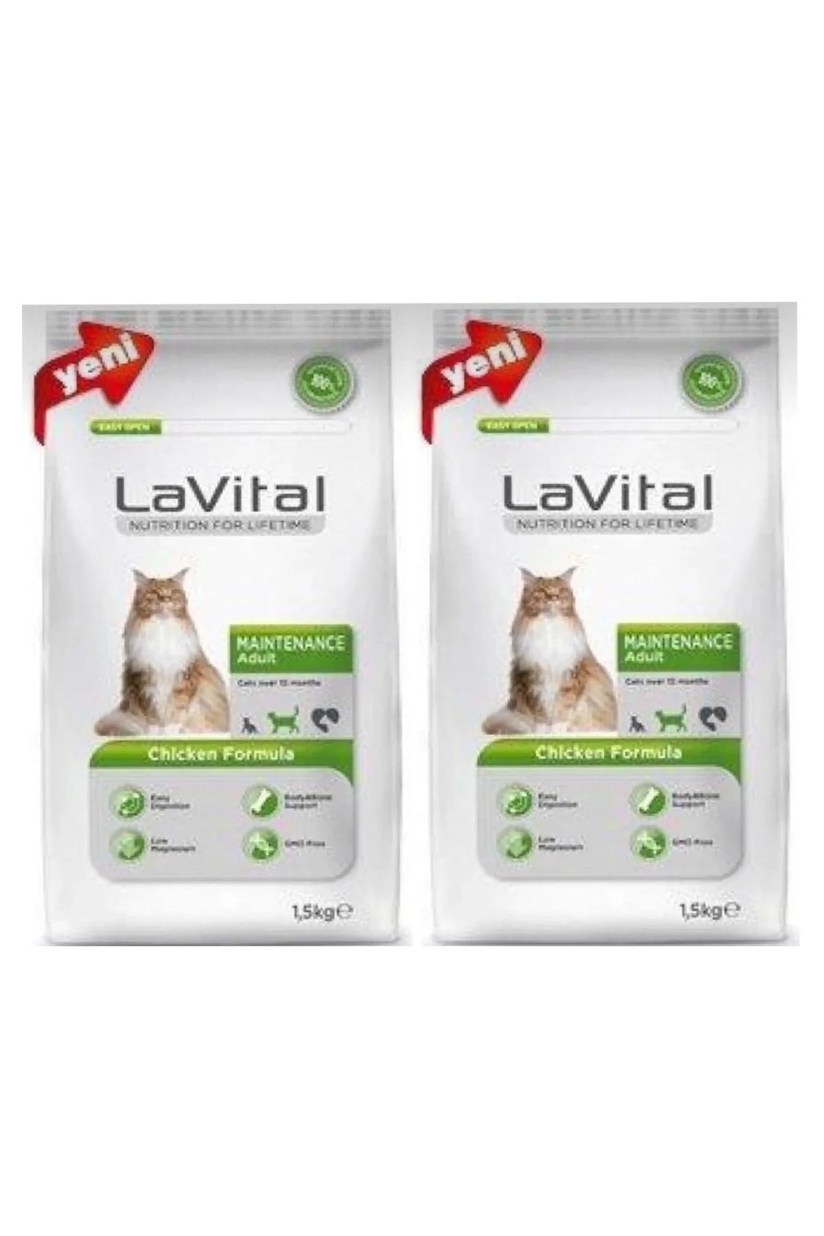La Vital X 2 Adet Lavital Tavuklu Yetişkin Kedi Maması - 1.5 Kg" Evcil Hayvan Ürünleri Fiyatı