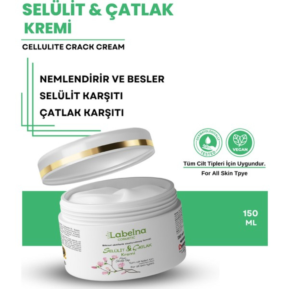 Labelna Cosmetic Selülit & Çatlak Kremi 150 ml Vücut Sıkılaştırıcı ve İncelticiler Fiyatı