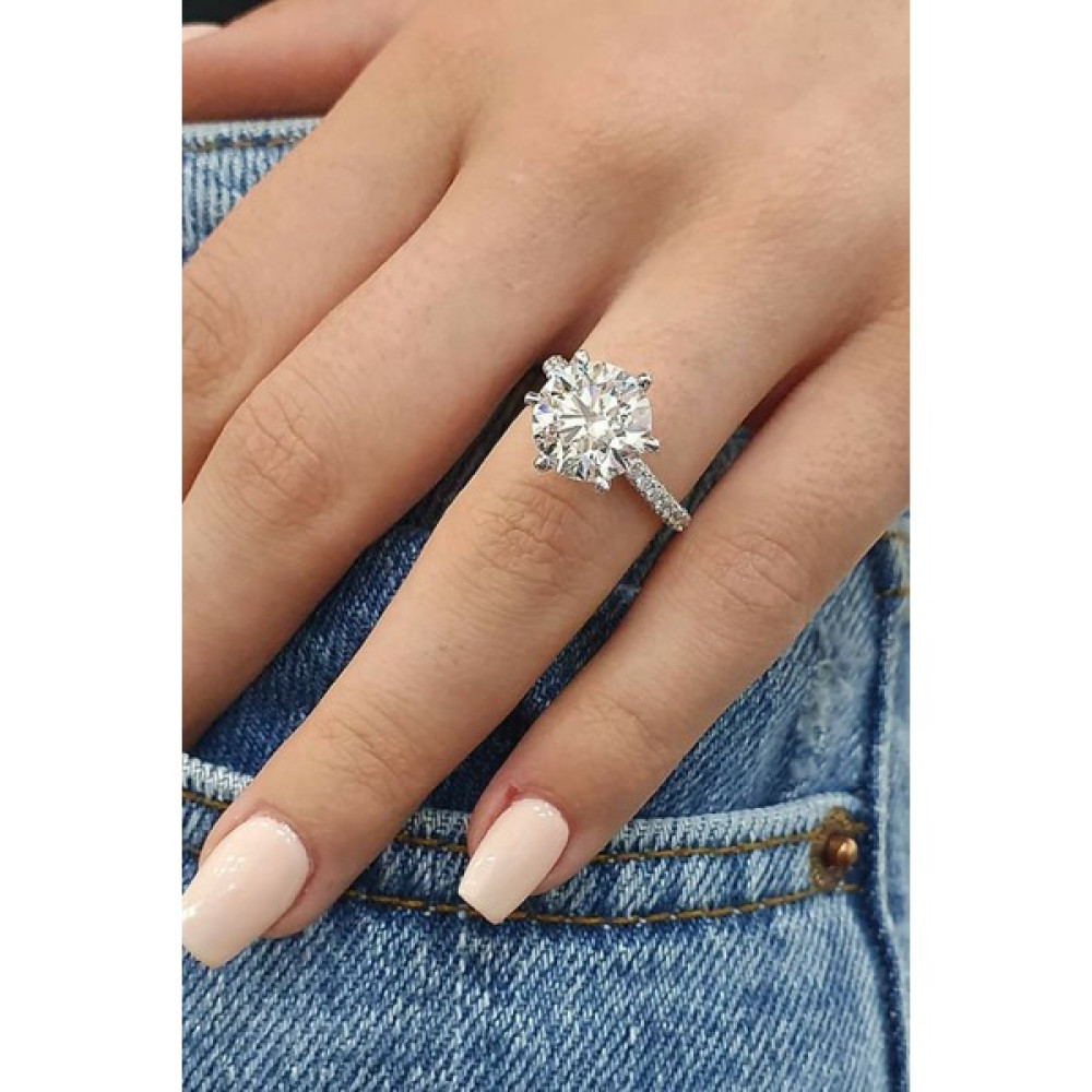 Laboratuvar Pırlantası 2.5 Carat Tektaş Yüzük - 9 Pırlanta Tek Taş Yüzük Fiyatı