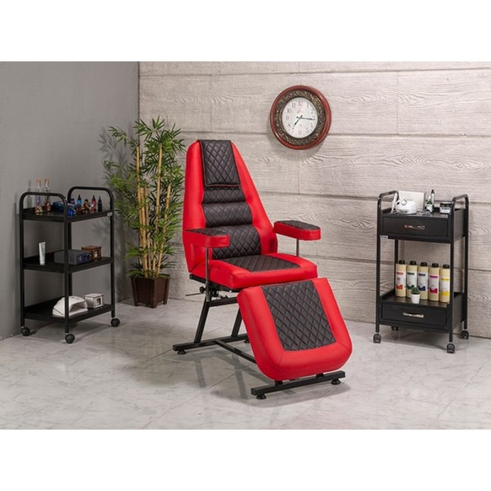Labortech Anka Ayarlanabilir Tattoo ve Dövme Koltuğu-Kırmızı | LABORTECH-9132 - Kırmızı Oto Boyaları Fiyatı